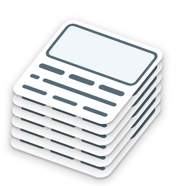 Property Cards Stack Illustration